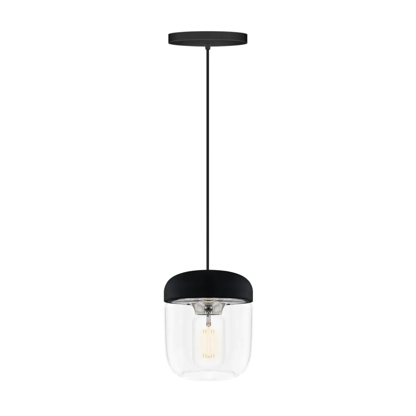 Umage Acorn Lampenschirm Schwarz Polierter Stahl