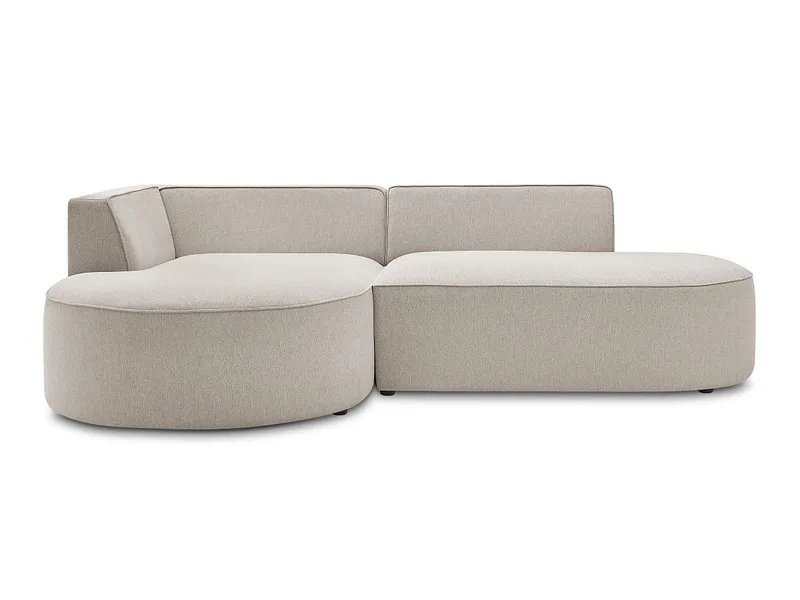 Ecksofa BOBOCHIC ROUSSEAU Stoff chiniert beige