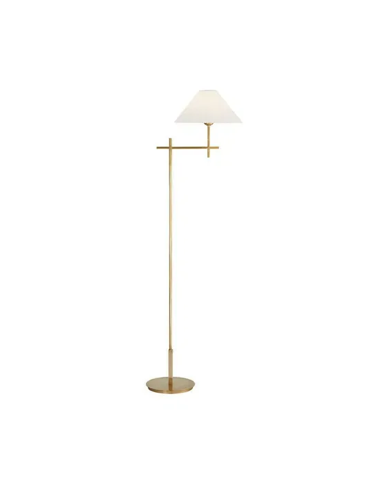 Hackney gulvlampe antik messing