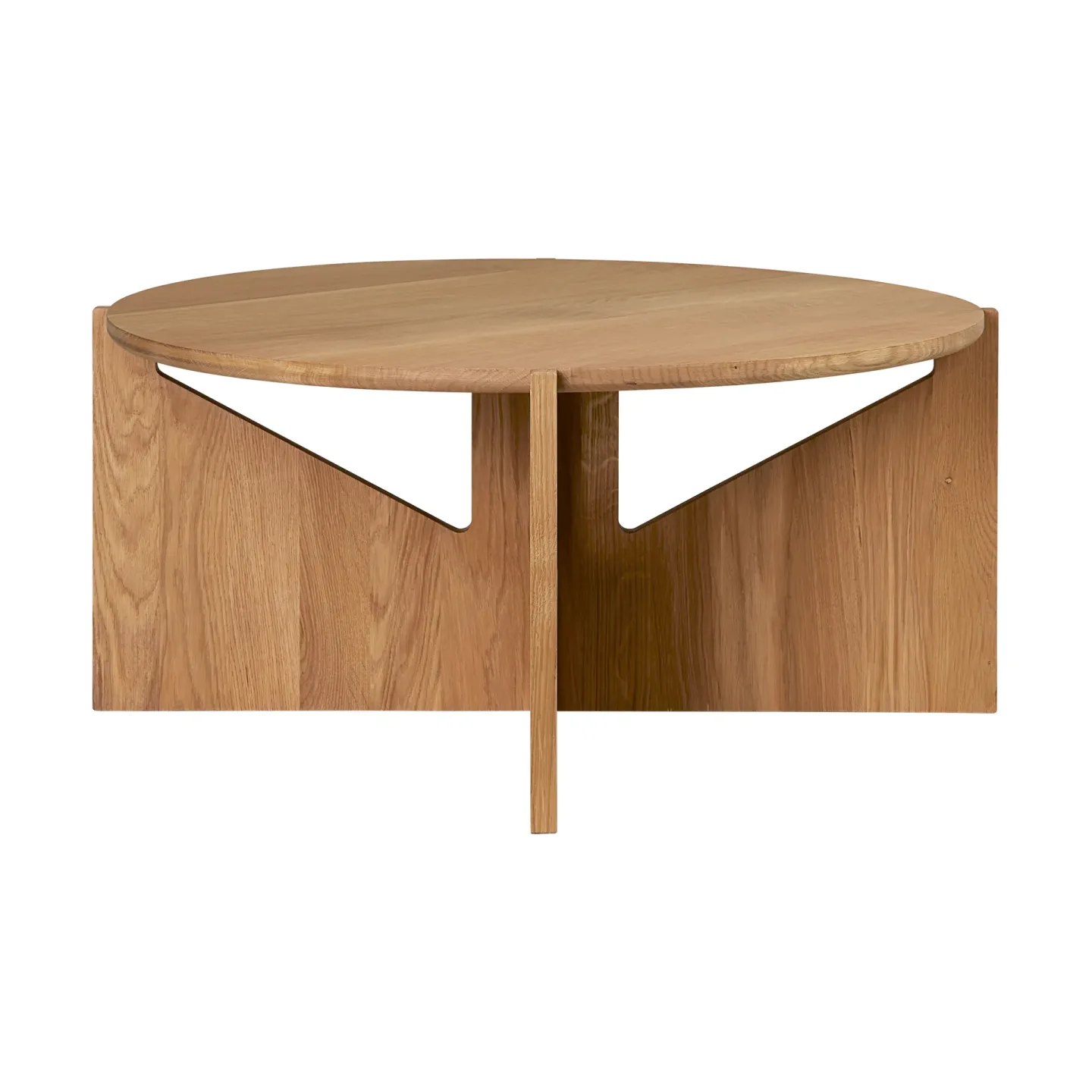 Kristina Dam Studio Simple XL soffbord Ø78 cm Varm lackerad ek