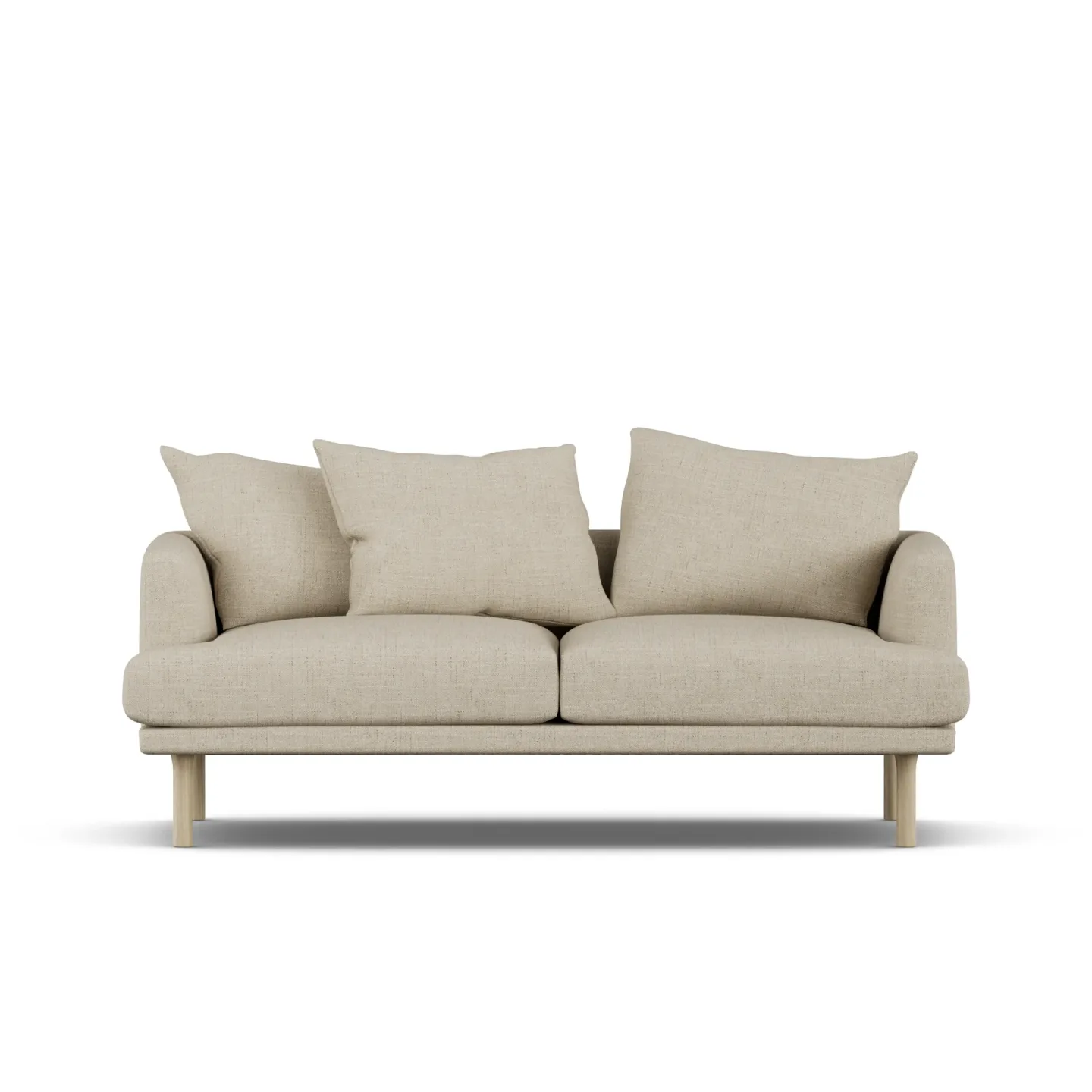 1898 Sjövik soffa Bern Beige 0341-vitoljad ek, 2,5-sits