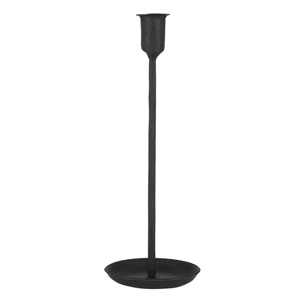 Ljusstake metall Svart Large