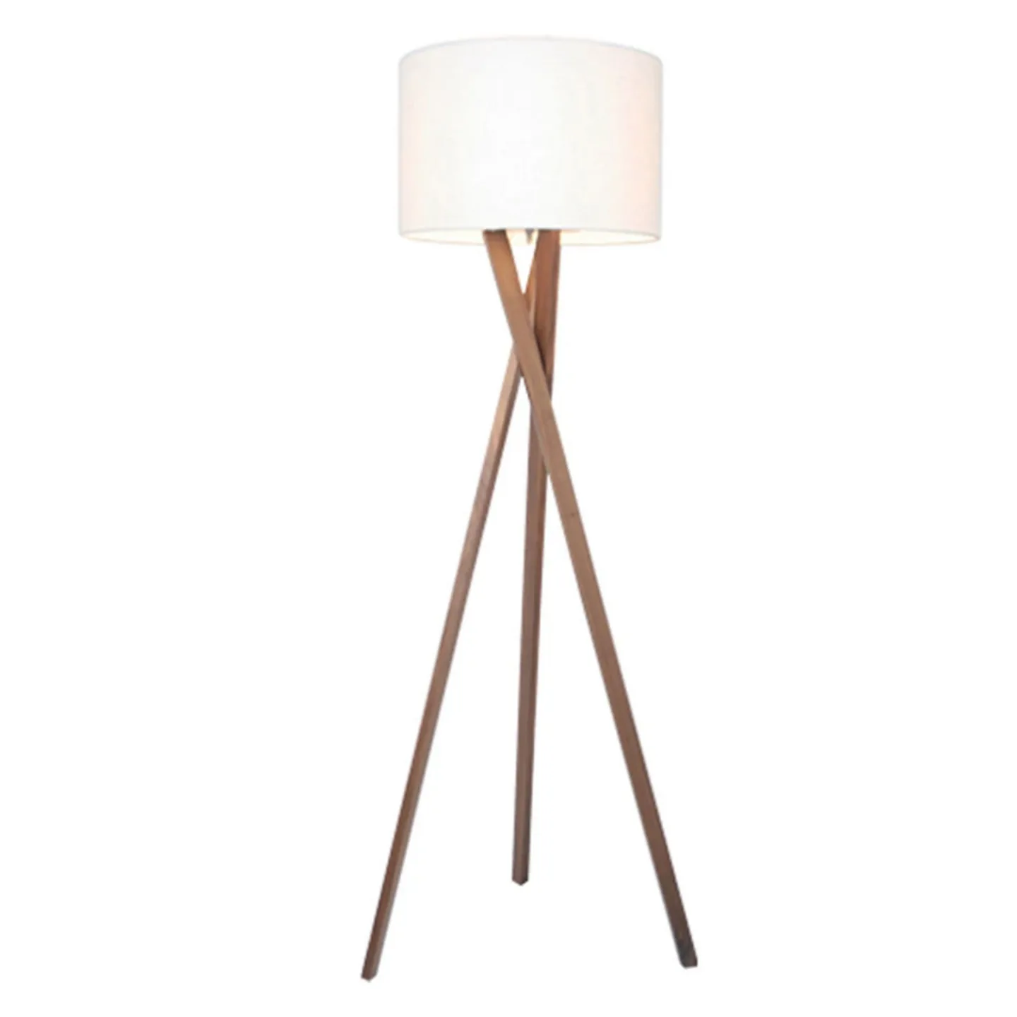 Vega Gulvlampe Valnød/Hvid - By Rydéns - Stue - Træ