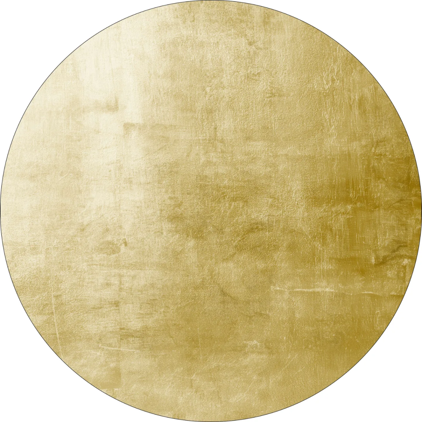 Rundt teppe - Artena (mørkt gull) (Størrelse: Ø 160 cm)
