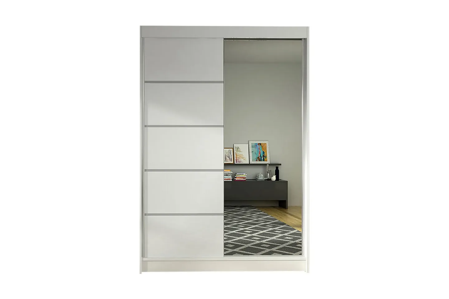 Garderob Lino LED-belysning - Vit