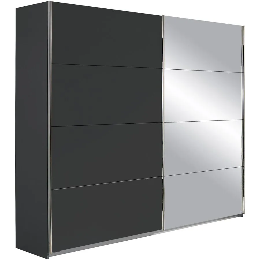 Kleiderschrank Molina grau Holzwerkstoff B 271 cm
