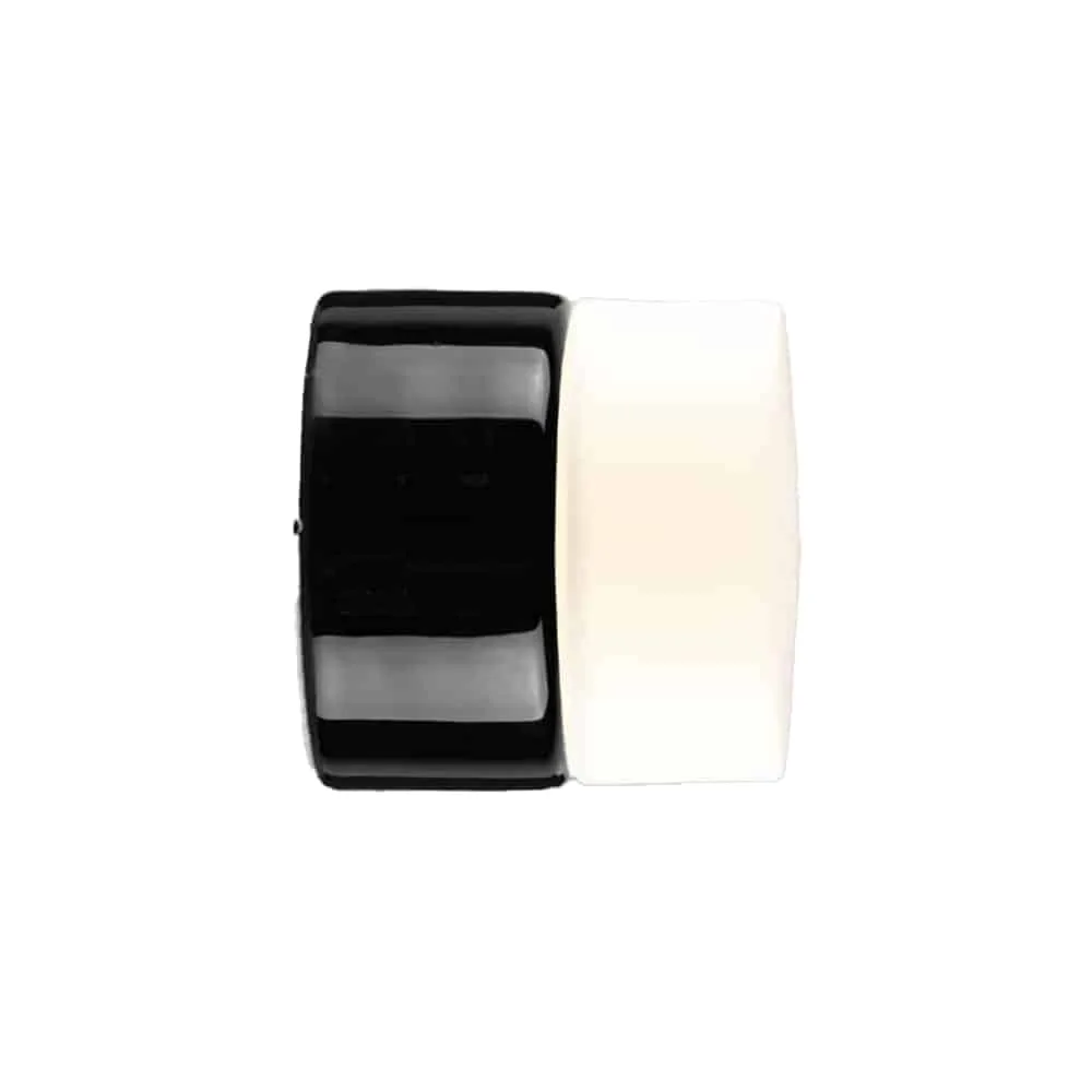 Opus 100 Bastu 100mm Porslinsarmatur Rak Svart med opalglas
