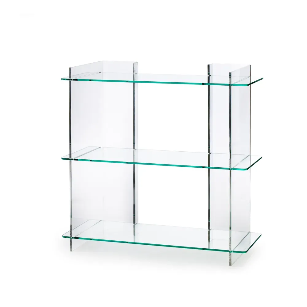 Fogia Combiplex Regal klare, Regal mit 3 Regalset, Stativ in Plexiglas