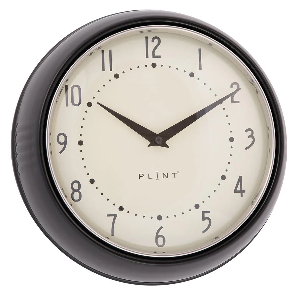 Klocka 50-tal Svart (Plint)