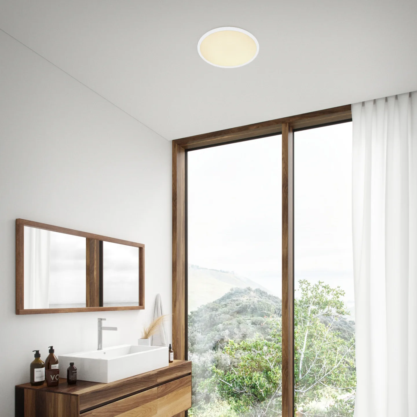 Oja 60 Deckenleuchte 3-Step White - Nordlux - Wohnzimmer - Kunststoff - Rund