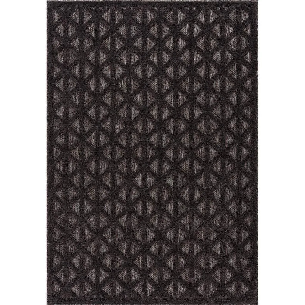 Shaggy Indoor-Outdoor - Aberdeen (antrasitt) (Størrelse: 80 x 150 cm)
