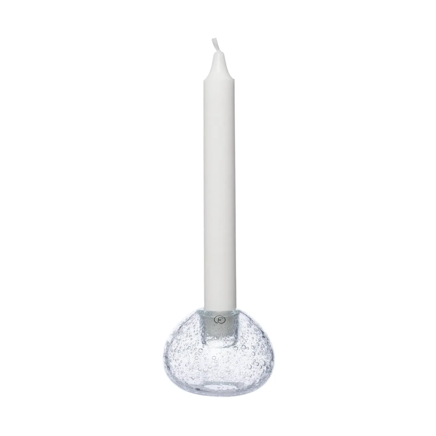 ERNST Ernst Kerzenhalter Glas Ø7,5 cm Blasen