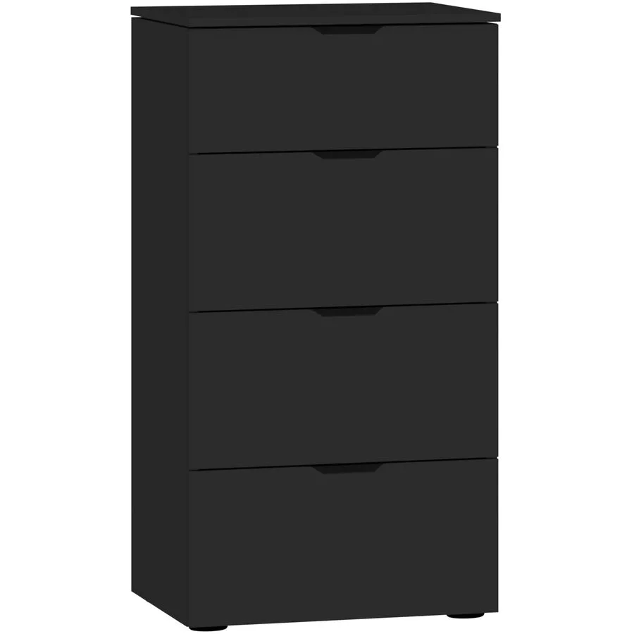 Kommode Arena Beimöbel schwarz Holzwerkstoff B 45 H 87 cm