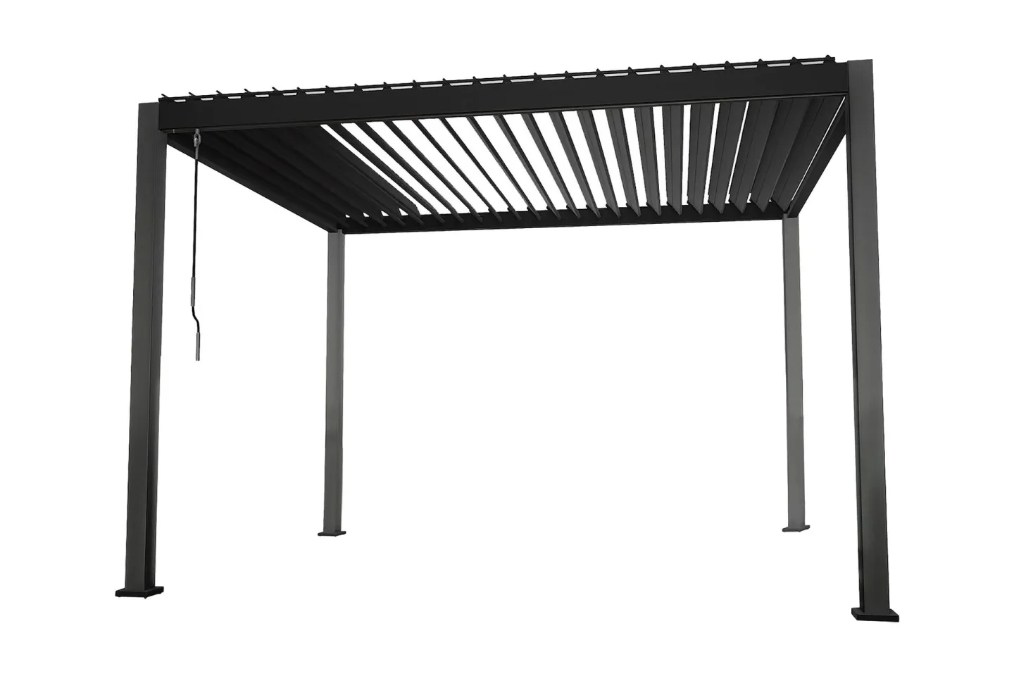 Mirador Paviljong utan Väggar 300x300x250 cm - Mörkgrå