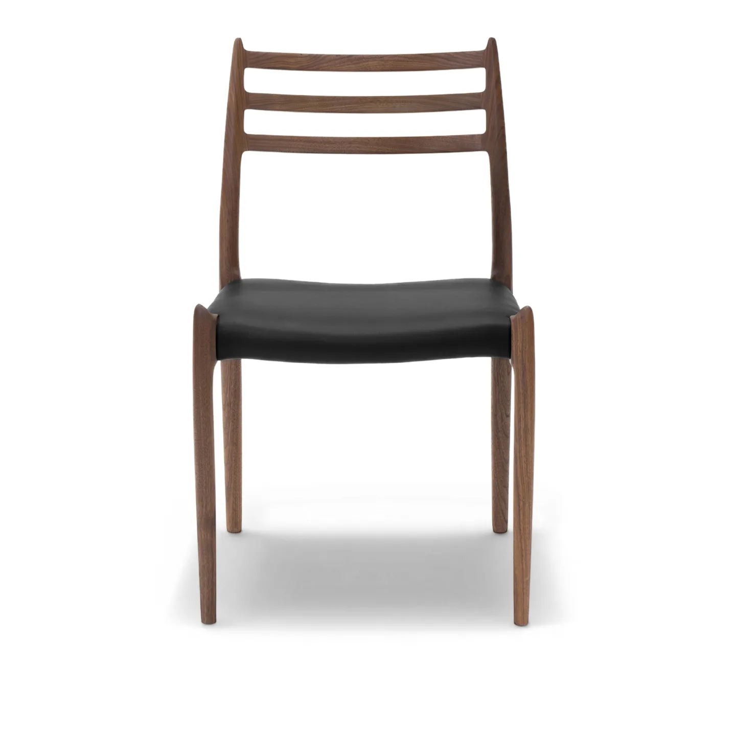 J.L. Møller - Model 78 dining chair Walnut, Oil, Leather – Roma 907 - Matstolar - Niels Otto Møller