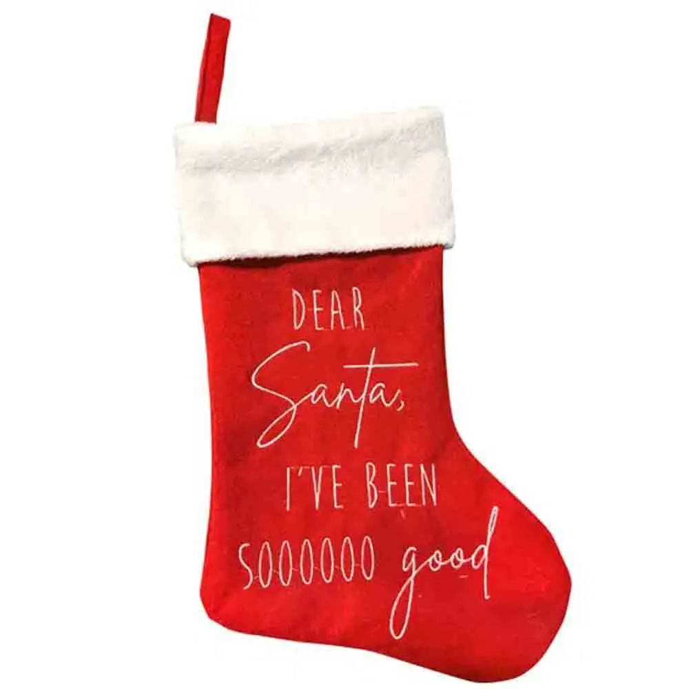 Julstrumpa Dear Santa, I've been soooooo good