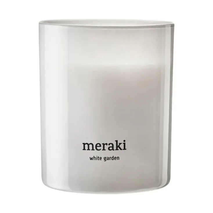 Meraki Meraki Duftkerze, 35 Stunden Weißer Garten