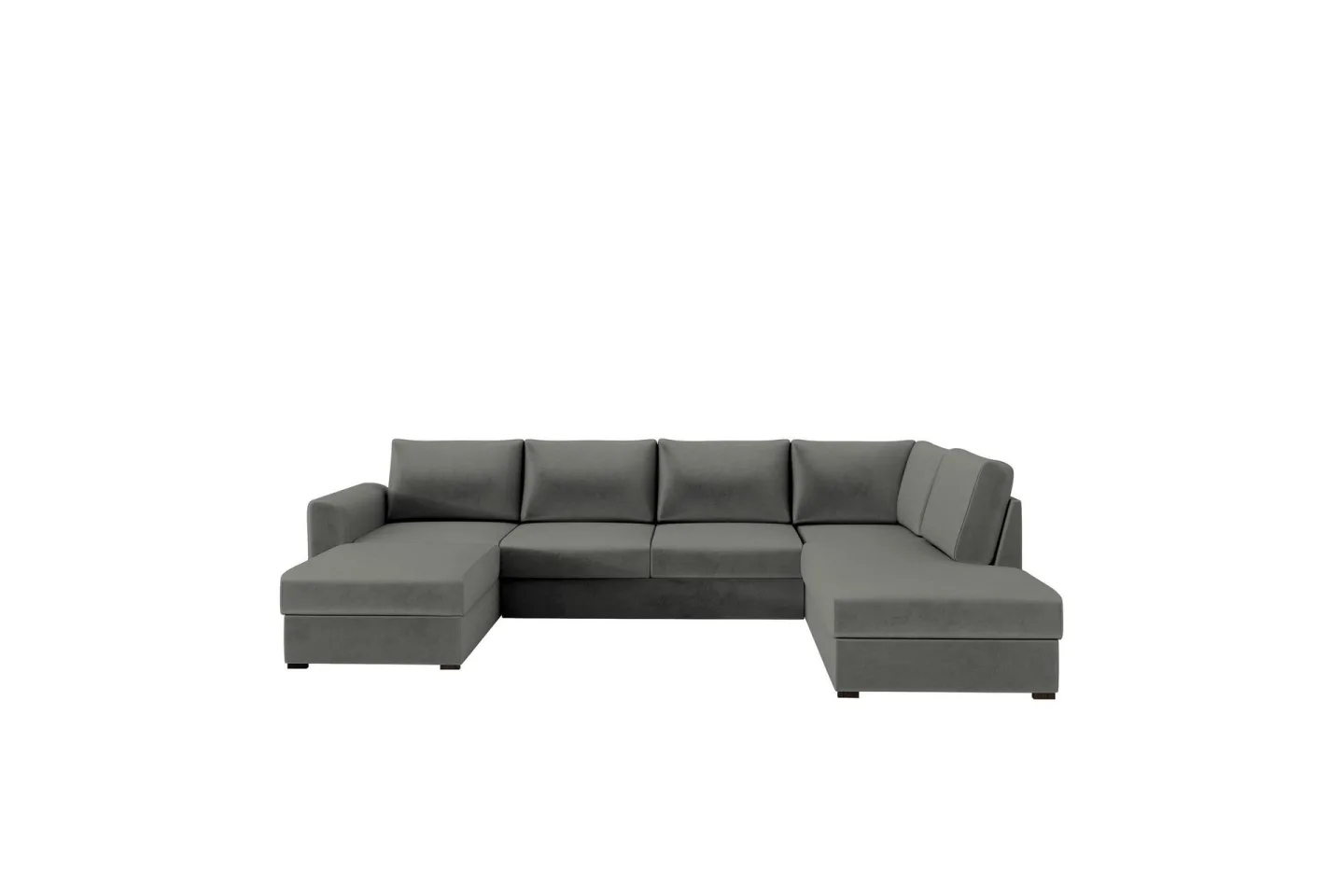 Taberk Soffa med Divan och Schäslong 4-sits - Grå