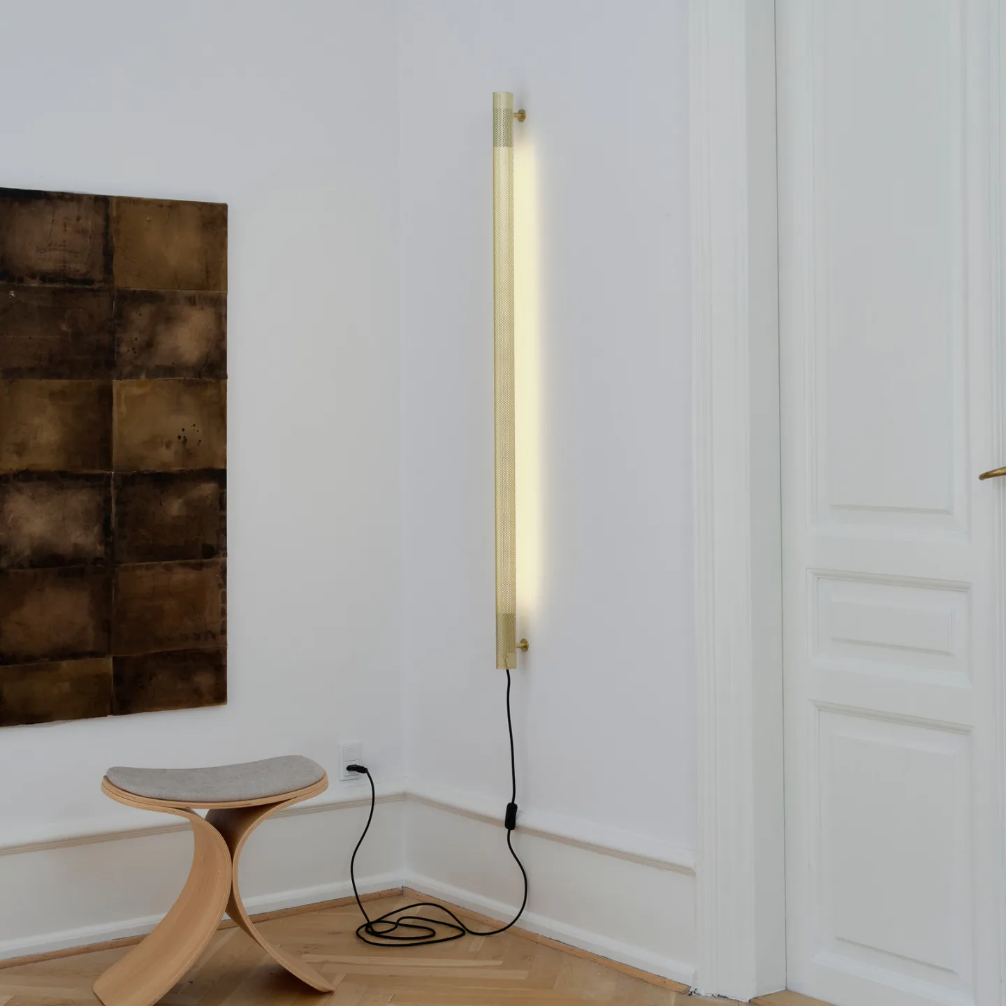 Gejst Radent vägglampa long 135 cm Brass