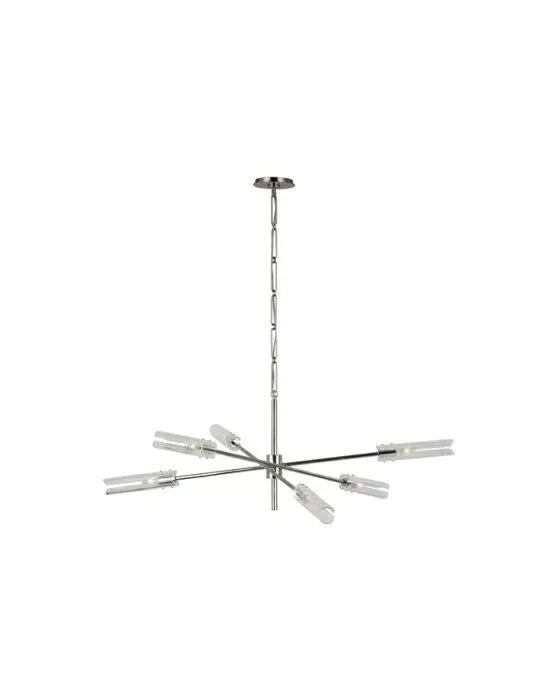 Casoria XL Radial Chandelier Polished Nickel