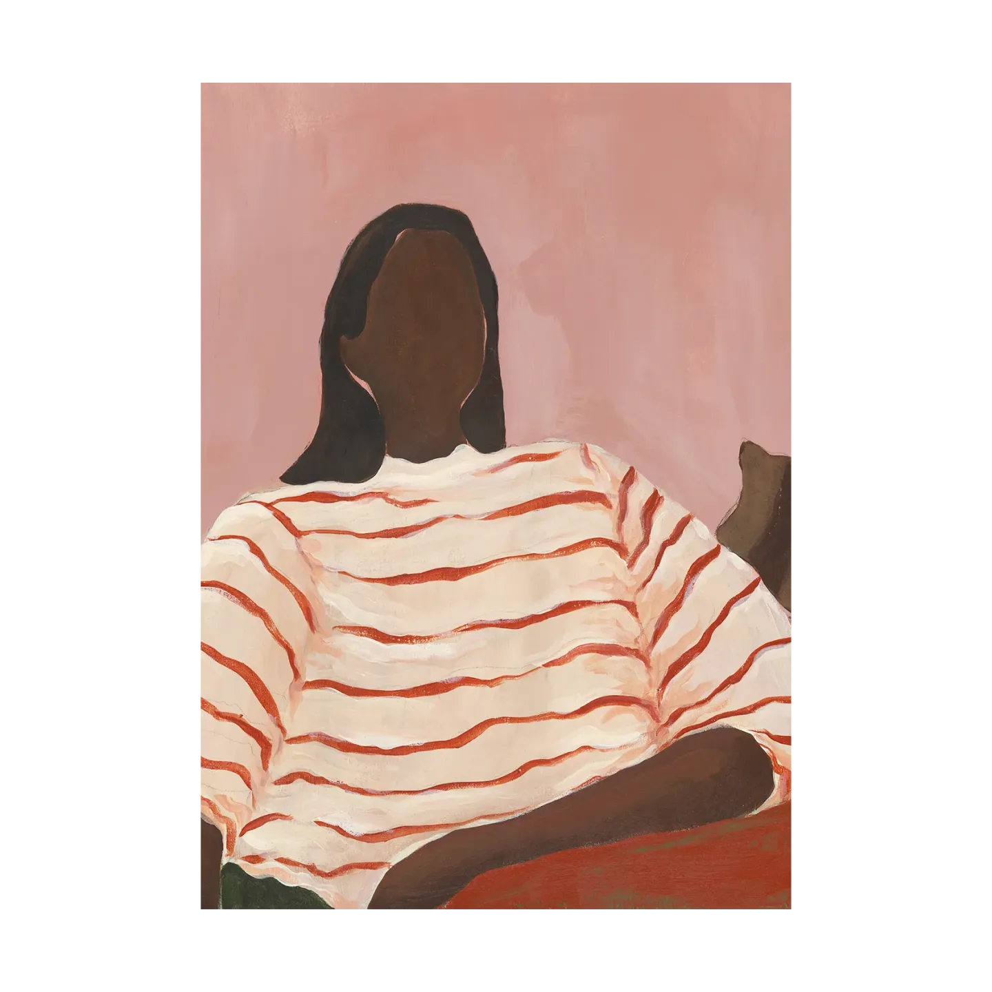 Paper Collective Red Stripes Poster 30 x 40cm