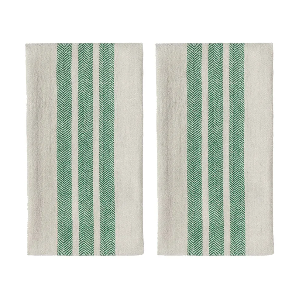 OYOY Linu Geschirrtuch 2er-Pack Green