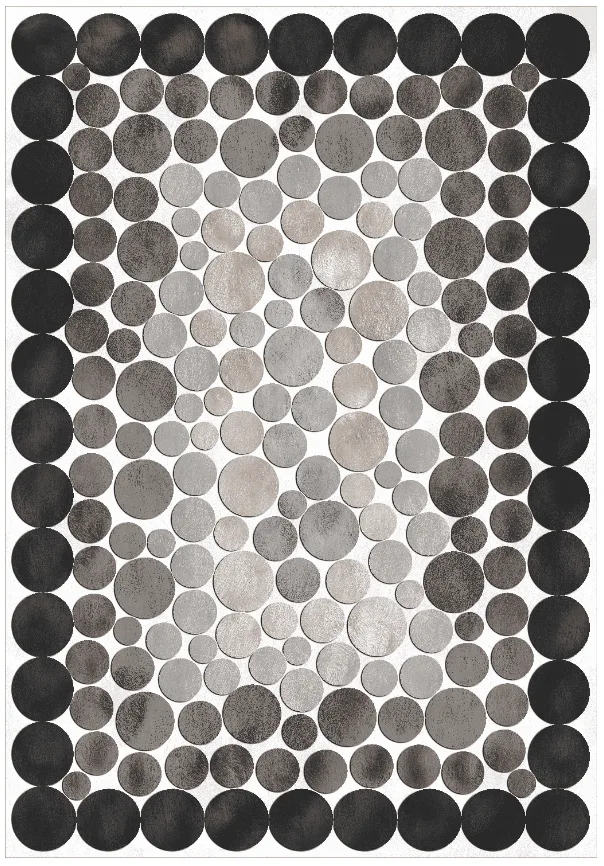Wilton-teppe - Marineo (grå) (Størrelse: 160 x 230 cm)