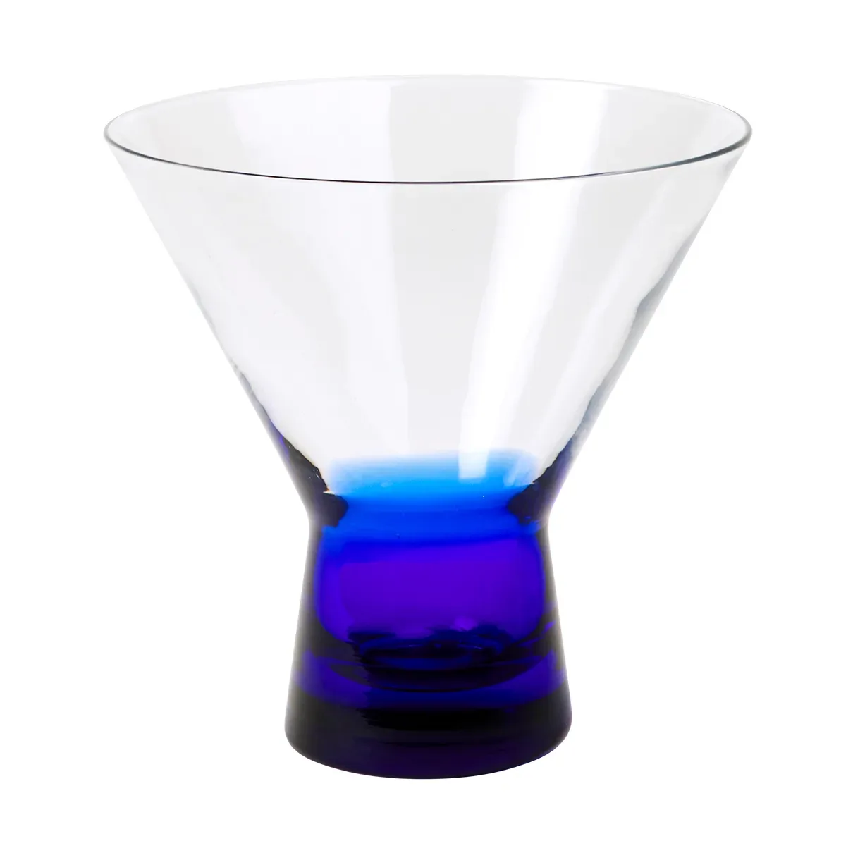 Broste Copenhagen Konus Cocktailglas 10 cl Intense blue