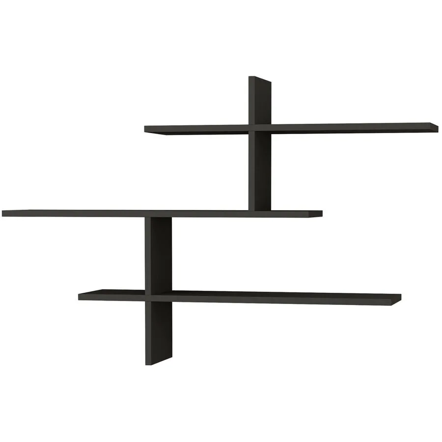 Wandregal Georis anthrazit Holzwerkstoff B 123 T 22 cm