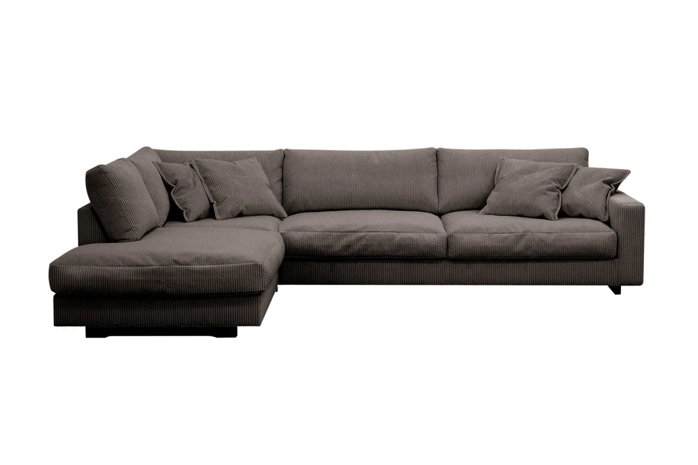 Valencia Extra Djup 4-sits Soffa med Schäslong Vänster - Brun