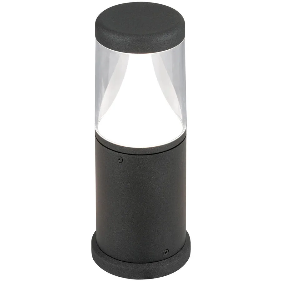 Stehlampe aussen Midnight Grau Aluminium 30 cm - Farbe: anthrazit - Material: Aluguss - Lichtfarbe: Warmweiss