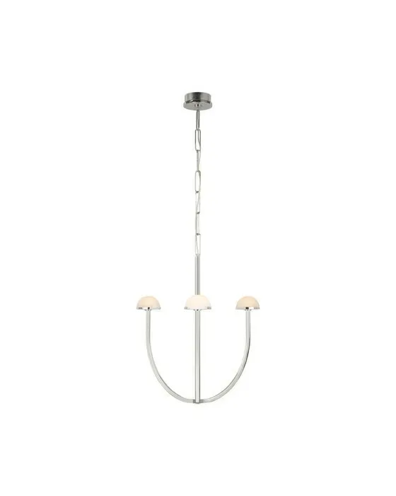 Pedra Chandelier Polished Nickel Medium