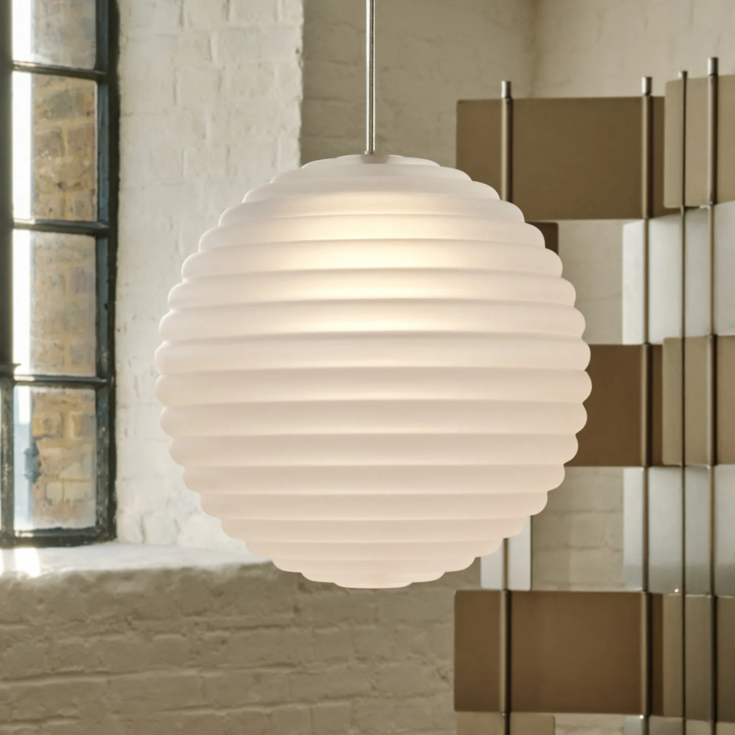 Tom Dixon Press Sphere pendel LED Ø30 cm Frosted