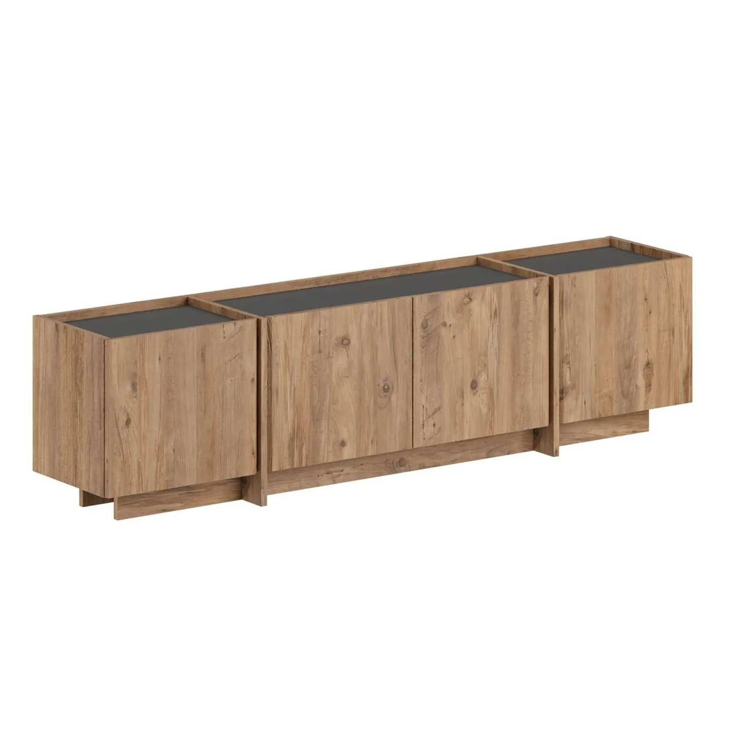 Sylvenn TV-bänk 180 cm - Atlantic Pine och Anthracite