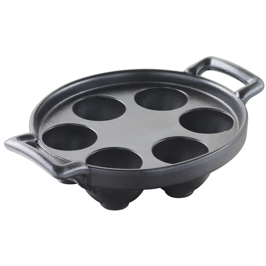 Schneckenpfanne Revol T 13 H 4 cm Porzellan - Farbe: schwarz matt