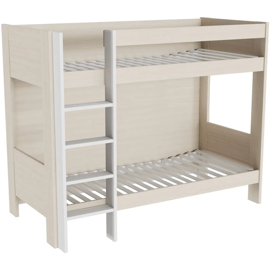 Hochbett Window eiche Holzwerkstoff 90 x 200 cm - Möbel Konfigurator: Traummöbel individuell zusammenstellen