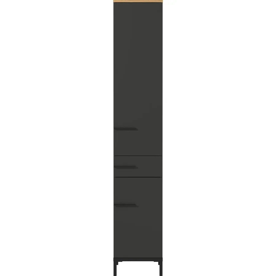 Hochschrank Yonca graphit Holzwerkstoff B 34 T 34 H 190 cm