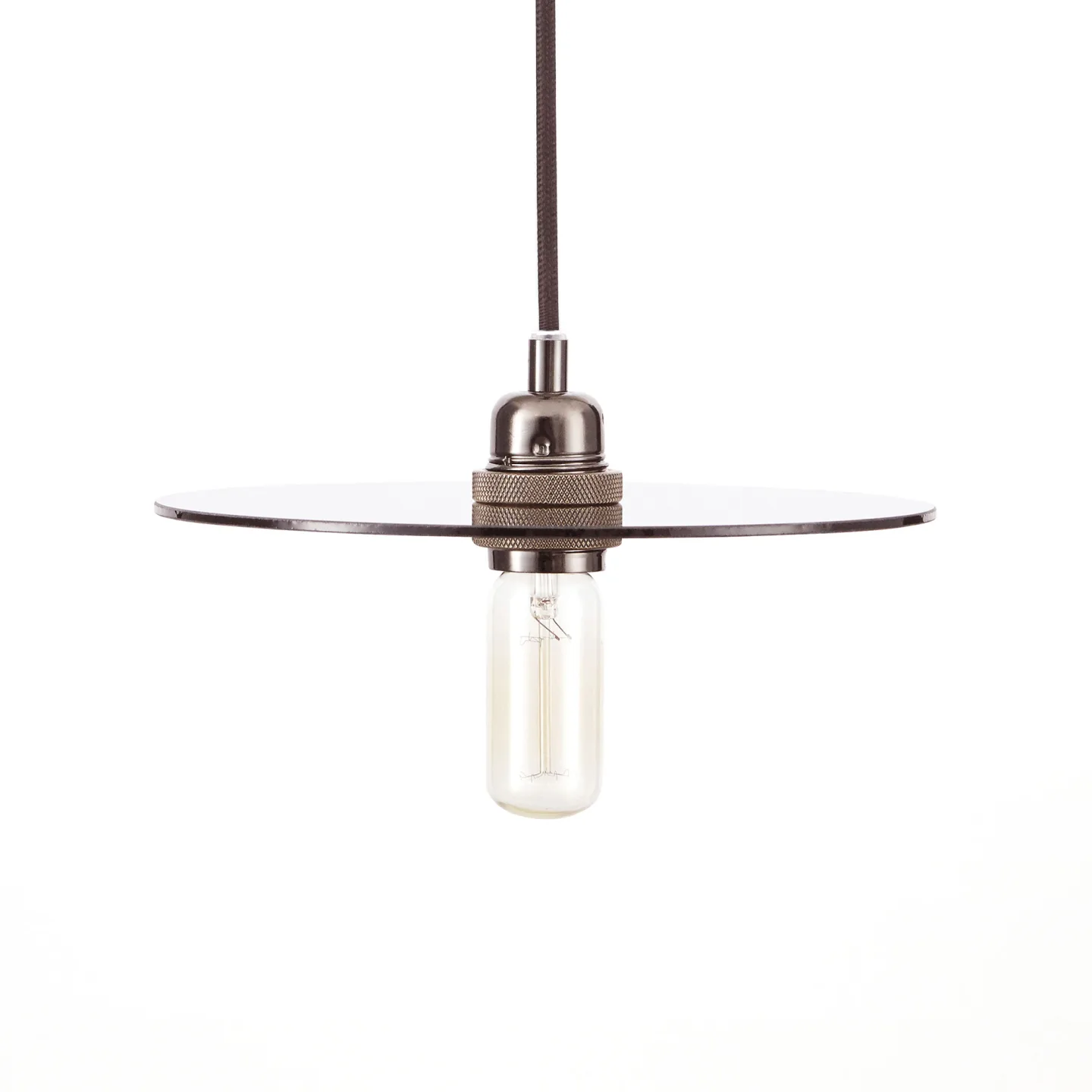 Frama - Circle Shade Smoked Glass - Pendellampor - Transparent