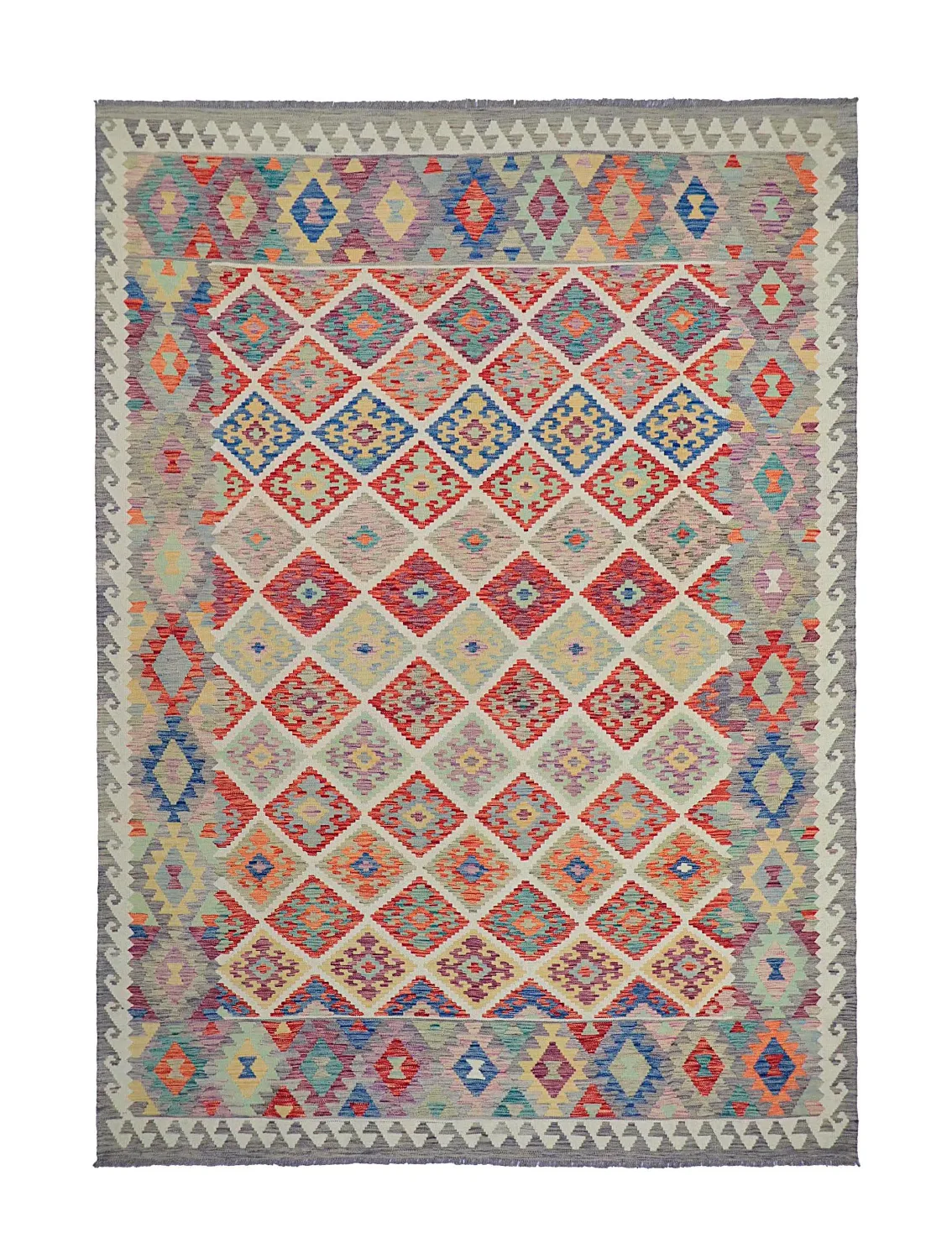 Orientalsk Teppe - Vegi Kelim Hand Woven - 207 x 291 cm (Størrelse: 207 x 291 cm)