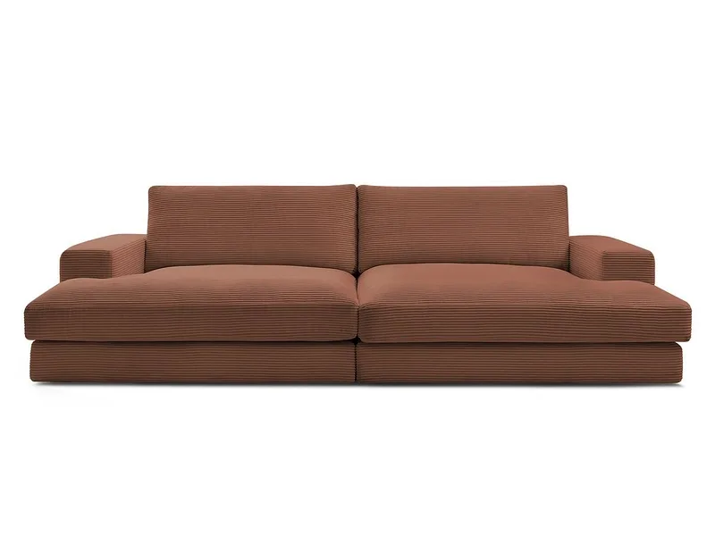 Sofa BOBOCHIC LEONARD Cord-Stoff orange
