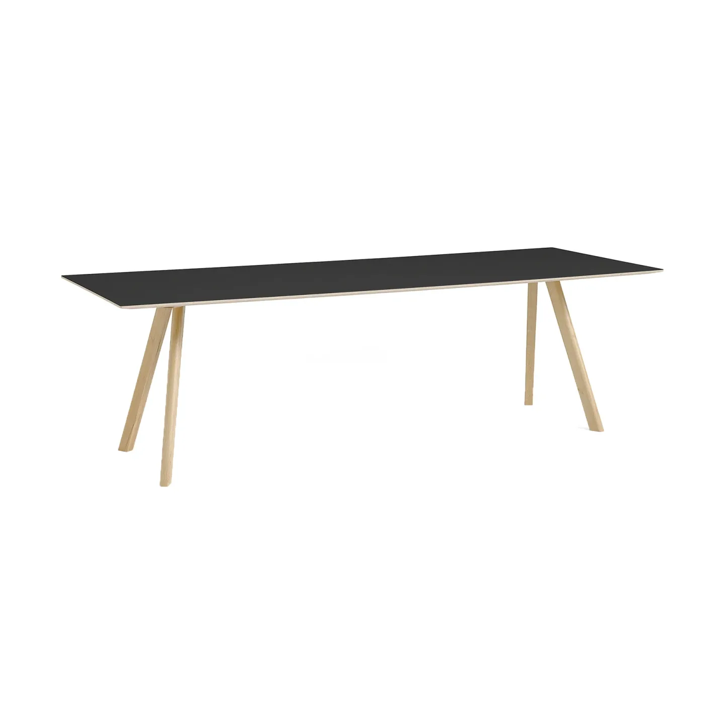 HAY CPH30 2.0 Esstisch 90x250 cm Black linoleum-lacquered oak