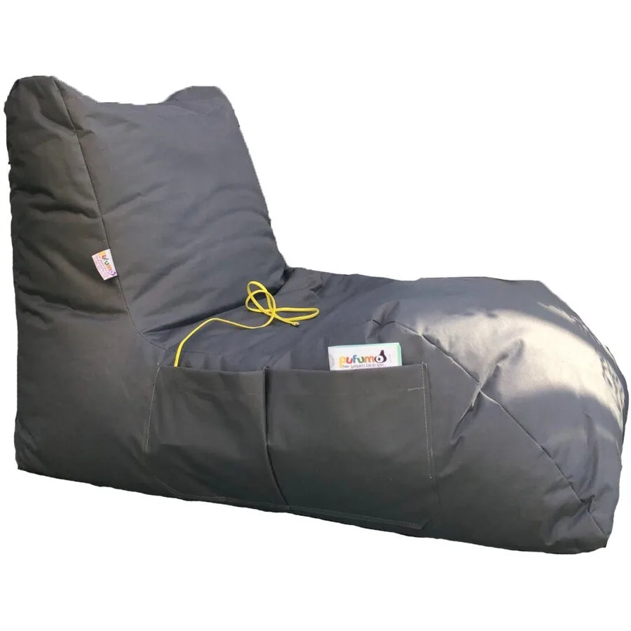 Sitzsack Beany dunkelgrau Polyester B 60 cm