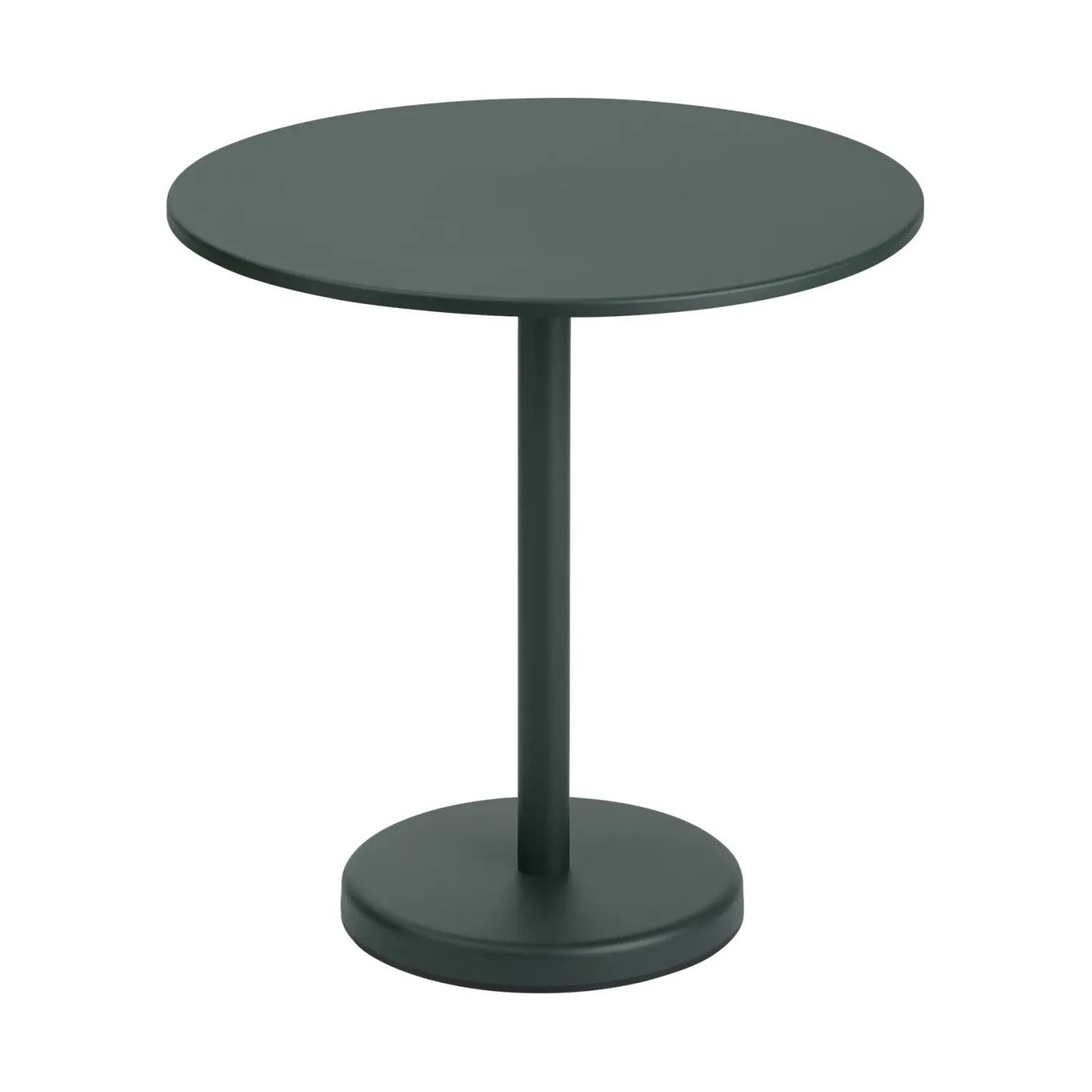 Muuto Linear Steel bord Ø70 cm Dark green
