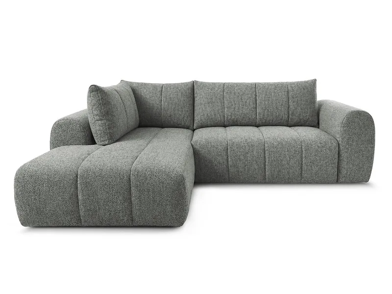 Ecksofa BOBOCHIC NESTY Stoff chiniert dunkelgrau