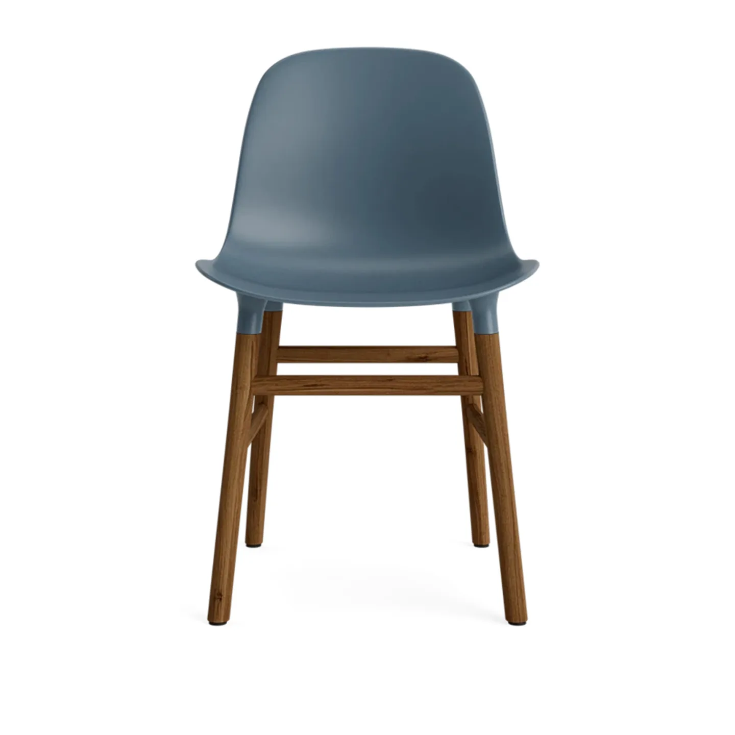 Normann Copenhagen - Form Chair Walnut Blue - Matstolar - Simon Legald - Blå - Trä/Plast