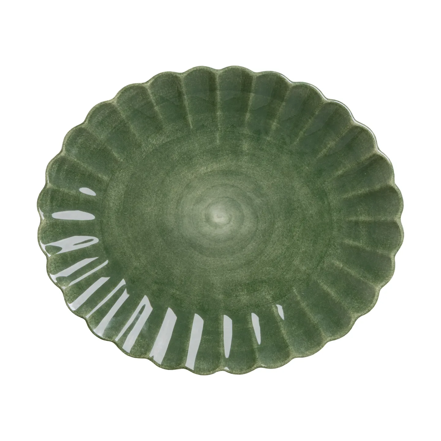 Mateus Oyster Teller 30 x 35cm Forest green