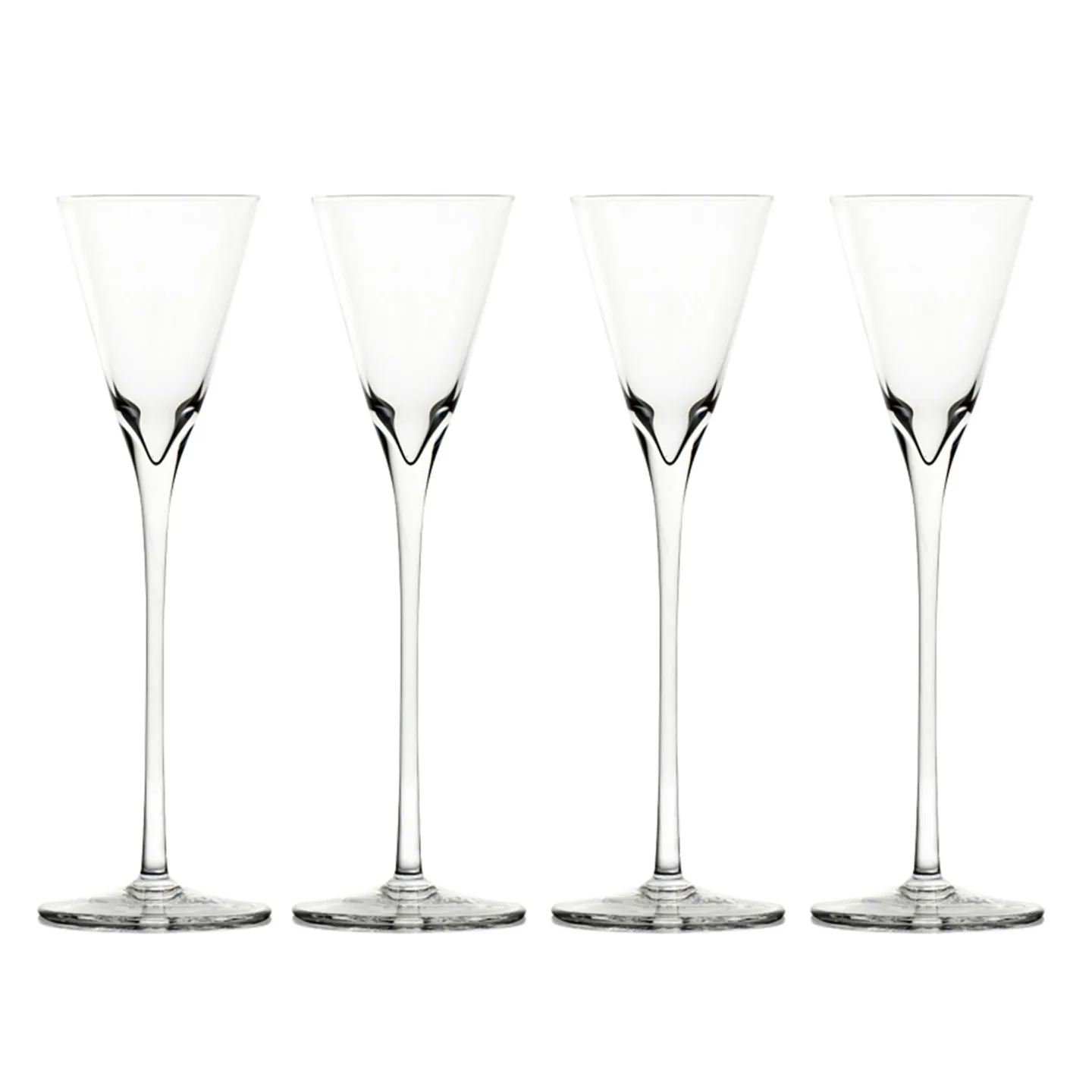 BOBO - Nubbe - Set of 4 - Snapsglas och shotglas - Transparent