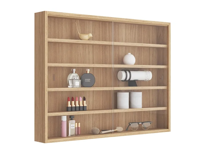 Vitrine COLLECTION 80x9.5x60cm 4 Tablare sonoma