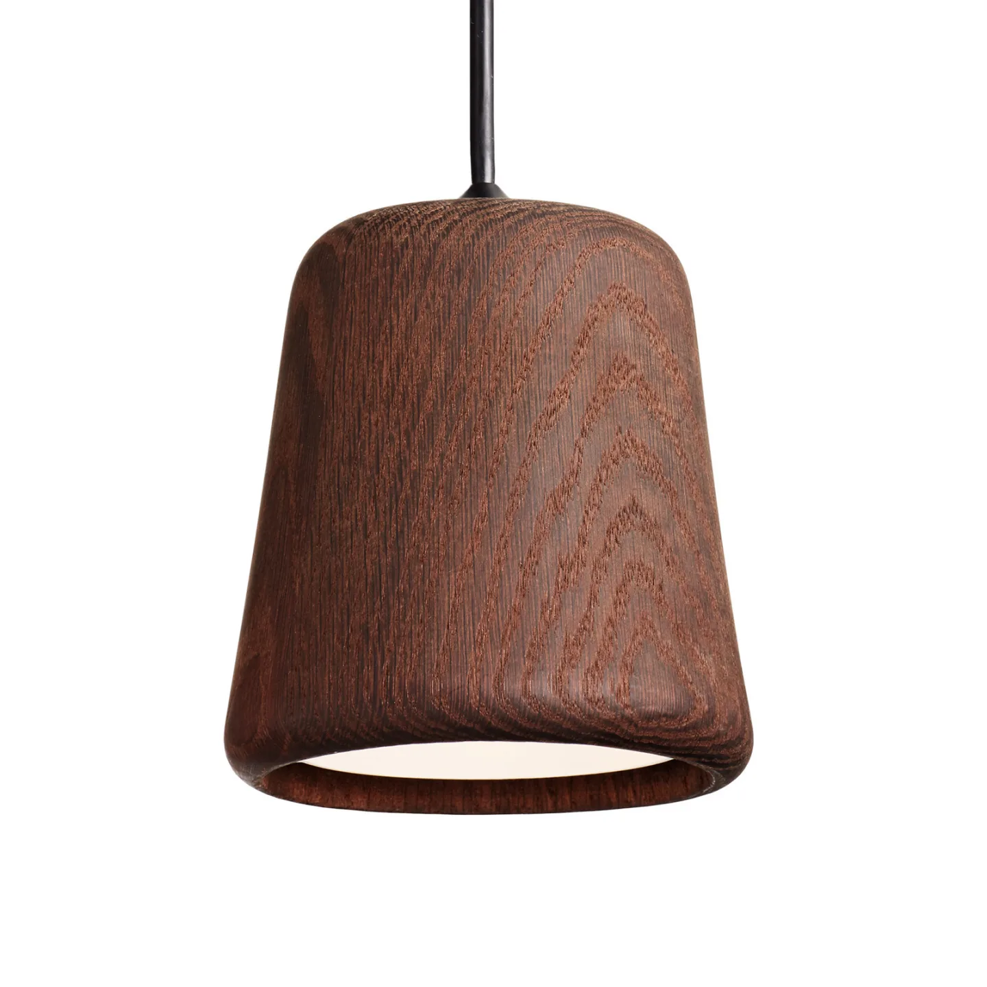 Material Pendelleuchte Smoked Oak - New Works Material The Originals - Wohnzimmer - Design - Holz - Einflammig