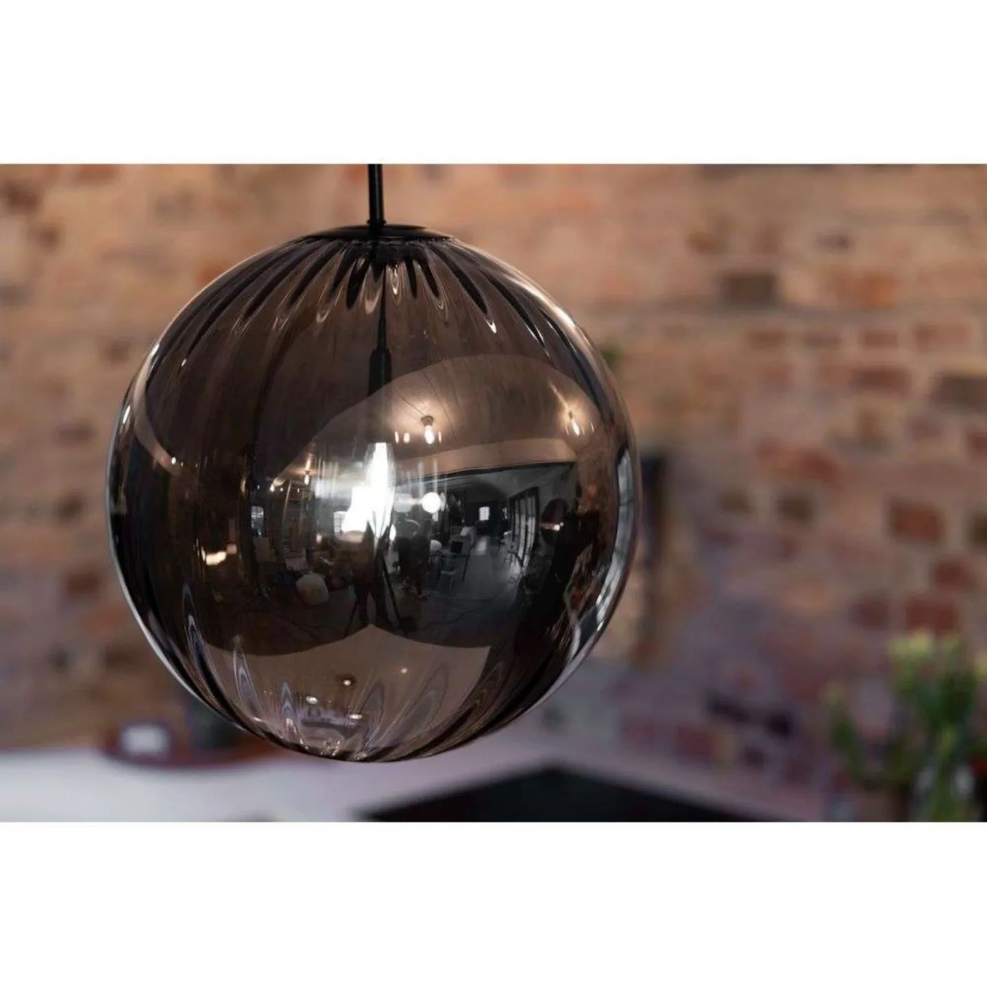 Fengari 1 Pendelleuchte Matt Black/Smoke - Markslöjd - Wohnzimmer - Glas